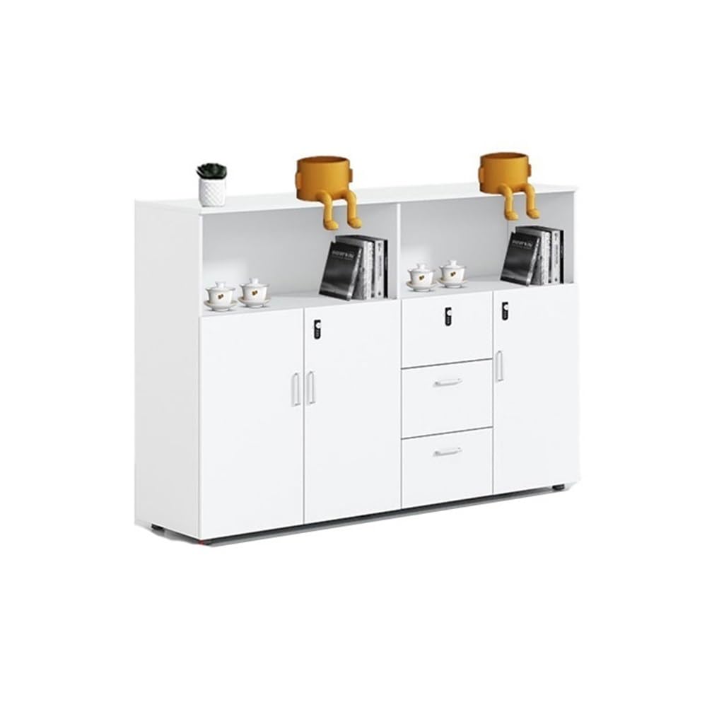 Aioneer White File Cabinet Locking Drawer Cabinet Filing Cabinet Low Cabinet Office Organizer Filing Cabinet Partition Storage Cabinet Printer Cabinet Filing Cabinet