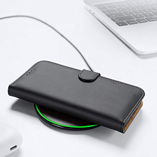Étui de téléphone compatible avec iPhone 12 GUMMMY étui rabat bleu PU