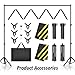 Forlogic Backdrop Stand 10x7.5ft(WxH), Heavy Duty Adjustable Photo Back Drop Stand kit, Suitable for Party, Photography, Weddings