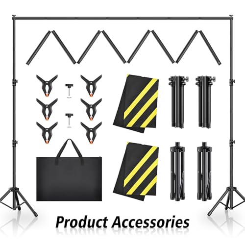 Forlogic Backdrop Stand 10x7.5ft(WxH), Heavy Duty Adjustable Photo Back Drop Stand kit, Suitable for Party, Photography, Weddings by Forlogic - Image 6