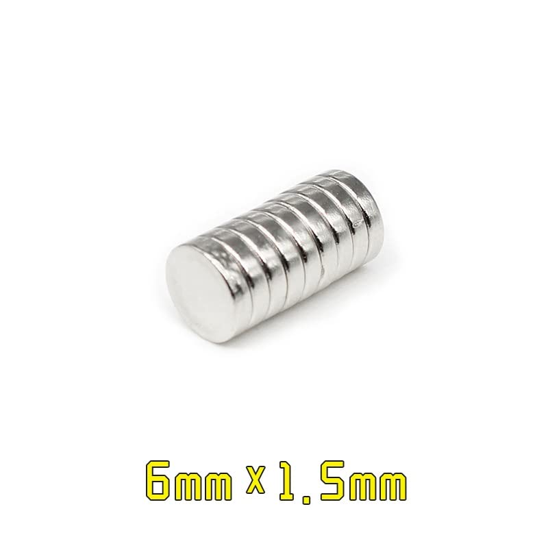 50/100/200/500/1000/1500PCS 6x1.5 Disc Permanent Neodymium 6x1.5mm Thin Small Round Search 6 * 1.5 mm(200PCS)