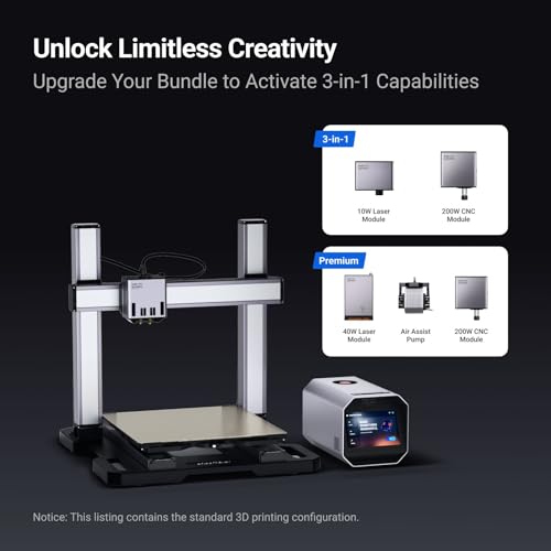 Snapmaker Artisan 3D-Drucker mit Doppelextrusion, FDM-3D-Drucker in Industriequalität mit Linearschienen, Ganzmetall-Design mit 7″ Touchscreen, Automatischer Bettnivellierung – Bild 3