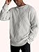 HOTake Men's Crewneck Sweaters Suéter para Hombre Cashmere Wool Pullover Sweaters Light Gray XXL(48)