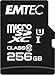 Produktbild EMTEC ECMSDM256GXC10GP microSD-Karte Klasse 10, Elite Gold Serie, UHS-I U1, mit Performance-Adapter, Lesegeschwindigkeit bis zu 90MB/s, Schwarz/Gold, 256 GB