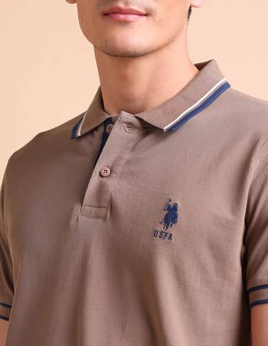 Image of U.S. POLO ASSN. Men Cotton Slim Fit Polo Shirt