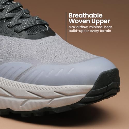 Image of CULT Crux Men's Outdoor Shoes | Seamless Breathable & Flexible Upper | Enhanced Cushioning for Trekking| Superior Anti-Slip Grip | Comfortable Hiking Wear