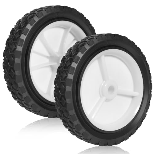 ZHIYUE TIRE 7 inch Heavy-Duty Rubber Wheels 2-Pack w/1/2 Bore,