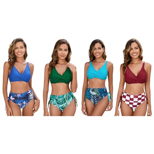 Ensemble de maillots de bain push up galbant l'imprimé fleur - 6