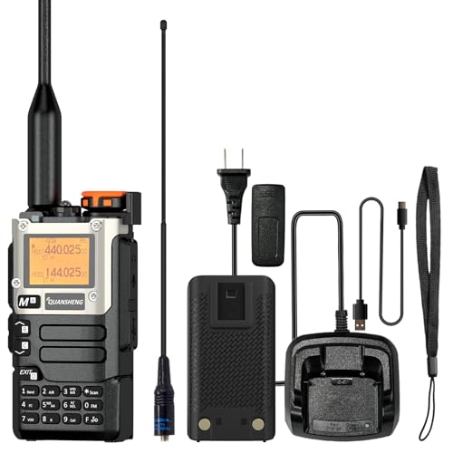 Quansheng UV-K5(8) Radio USB-C Charging Two Way Radio Long Range with NOAA for Adults 5W U/V Dual Band DTMF AM FM Walkie Talkie Rechargeable UV-K6 with 771 Antenna