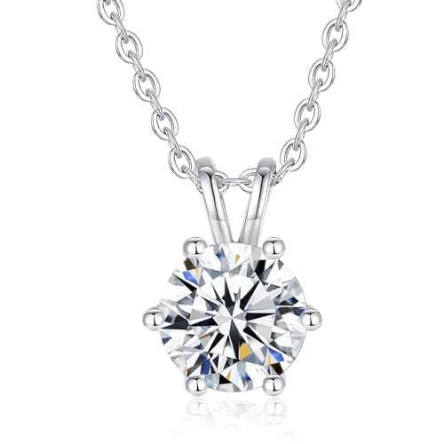 Collier diamant moissanite argent, bijou élégant pour votre quotidien chic