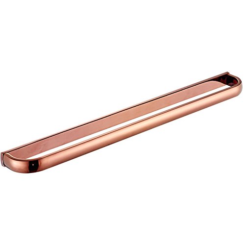 ETmla European Style Simple Bathroom Hardware Towel Rack Copper Towel Rack Rose Gold Bathroom Double Lever Toilet Towel bar