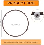 1pcs Microwave Turntable Ring, 7in Microwave Oven Tray Roller Spinner Replacement Parts Glass Plate Tray Support Holder Rotating Ring for 9.65-10.63in Glass Plates