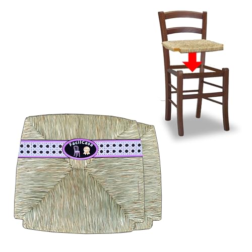 Facilcasa Recambio Para Sillas, Asiento De Paja Para Silla De Comedor, Hidrófugo, Resistente E Higiénico. Con Estructura De Madera Manual De Instalación - Nr.2 Venezia 39 X 35 Cm Facilcasa Recambio Para Sillas, Asiento De Paja Para Silla De Comedor, Hidrófugo, Resistente E Higiénico. Con Estructura De Madera Manual De Instalación - Nr.2 Venezia 39 X 35 Cm