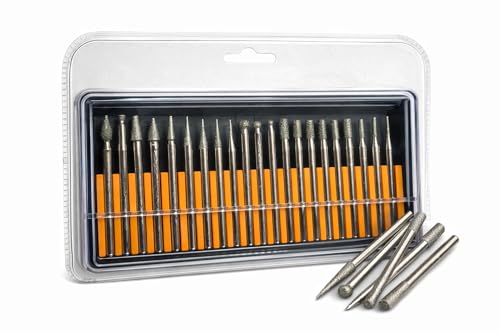 Terryshop74® 20 Frese Diamantate per Mini Trapano Ø 3 mm