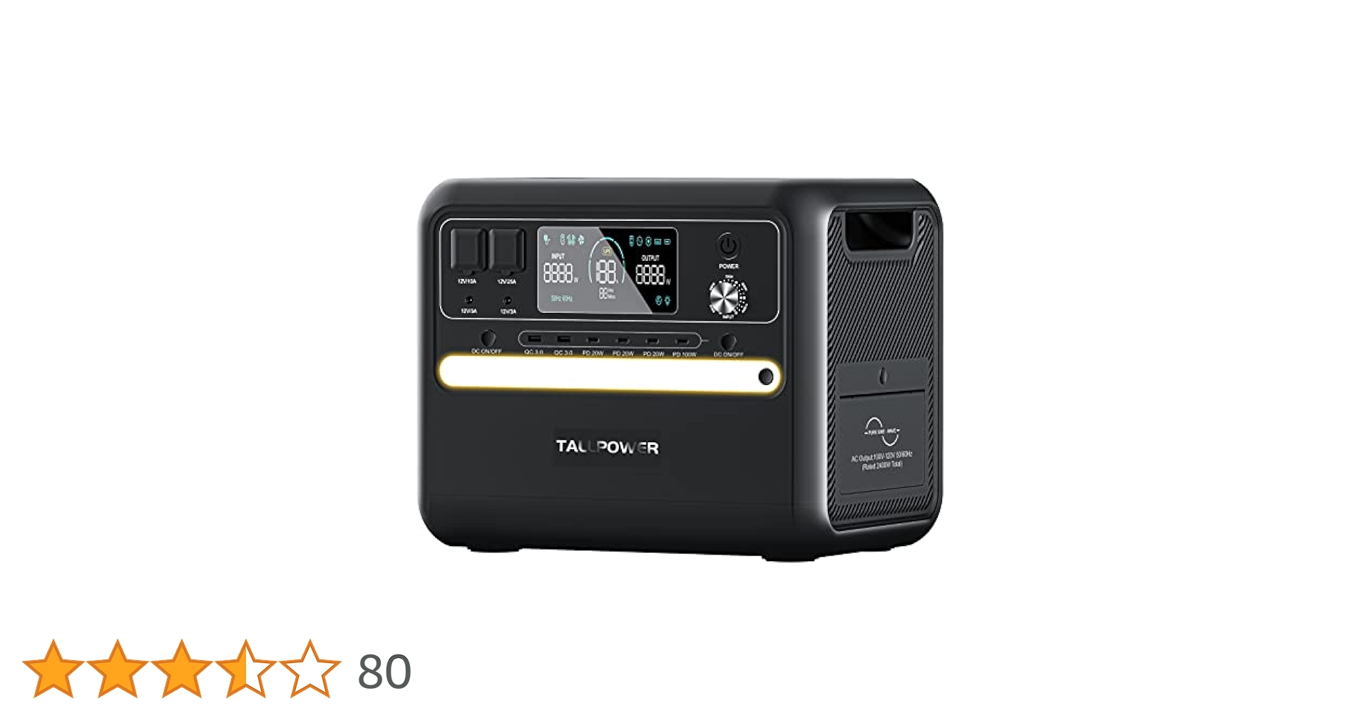 Amazon.co.jp: TALLPOWER ポータブル電源 リン酸鉄 2160Wh/2400W