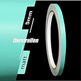 Zierstreifen Farbe: Matt mint mintgrün minze minz grün 5 mm (0.5cm) Breite mit matter Oberfläche