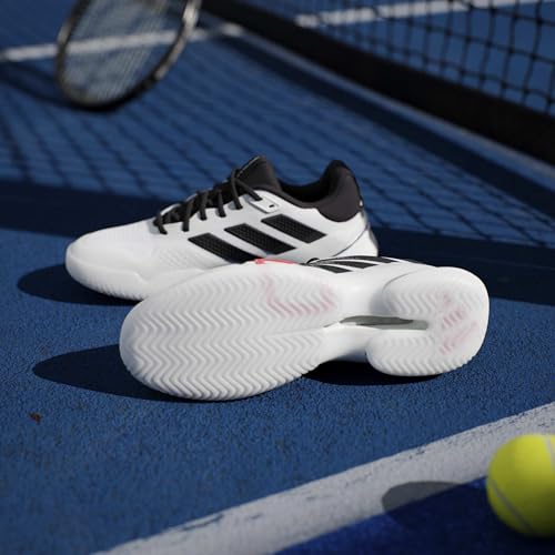 Image of adidas Mens Barricade 14 Tennis Sneakers Shoes - Black, Orange