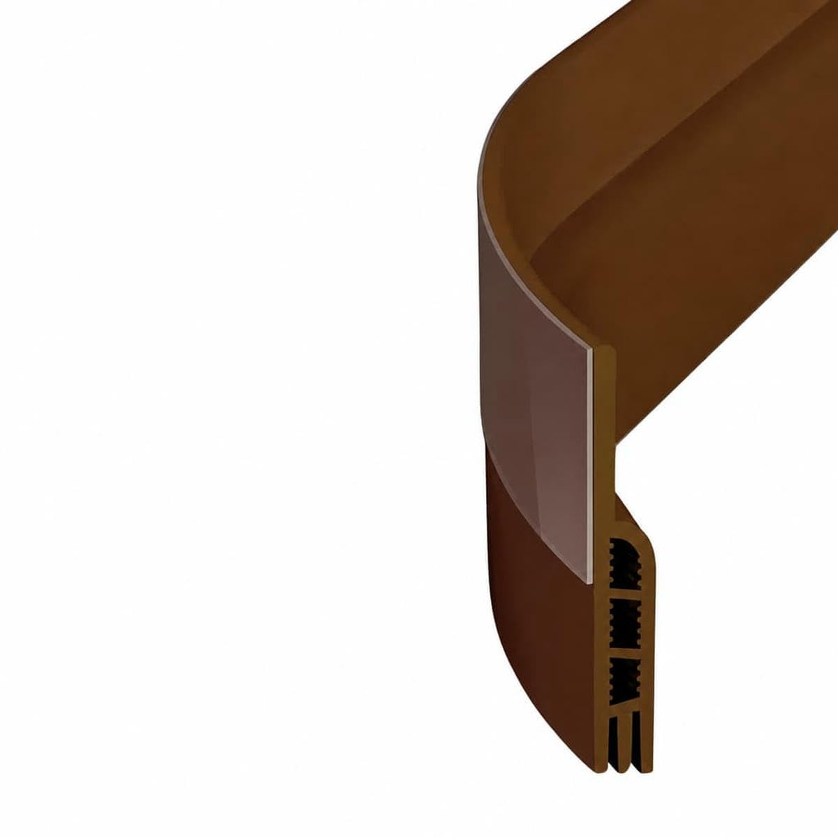 Door Draft Stopper Under Door Draft Blocker Insulator Door Sweep Weather Stripping Noise Stopper Strong Adhesive-Brown