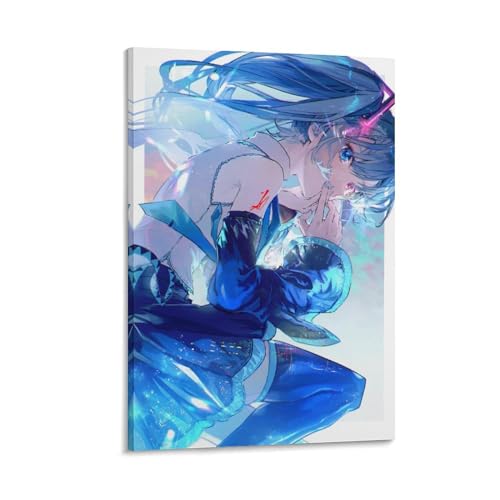 アートデリ ポスター アートパネル 初音ミク 絵画 壁掛け 飾り絵 パネル モダン アートボード インテリア 部屋飾り パネルアート おしゃれ 雰囲気 癒し 玄関 オフィス 引越し ダイニングルーム ギフト お歳暮 お祝い 12x18inch(30x45c