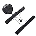 Modpion Extra Long Hair Extension Hanger Kit Double Side Anti-slip Hair Extension Holder with Long Portable Protection Suit Bag (Black)