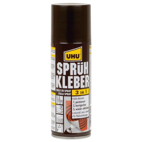 10 x UHU© SPRUEHKLEBER 3 IN 1, Dose mit 200 ml