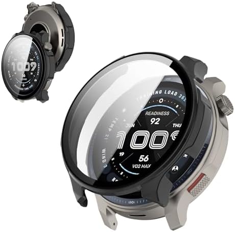 Capa para Amazfit Balance 2, filme de vidro temperado 9H, capa rí...