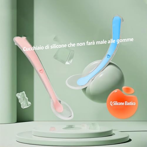 Xanewza 10 Pezzi Cucchiai Colorati di Silicone per...