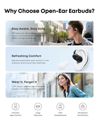 Soundcore V20i by Anker Open Ear Earbuds, Open Ear Headphones True Wireless - image 7