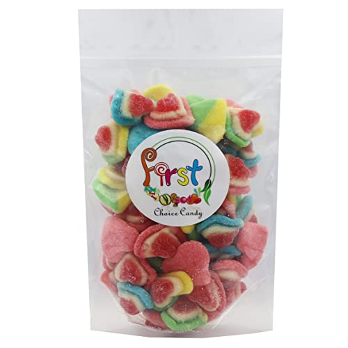 FirstChoiceCandy Sugared Rainbow Love Gummy Triple Hearts 2LB miniatura 3