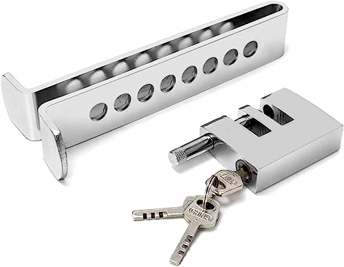 Image of Auto Hub Stainless Steel Anti Theft Lock for Car, Brake Pedal Key Lock. Clutch Lock for All Cars,Silver