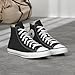 Converse Clothing & Apparel Chuck Taylor All Star Canvas High Top Sneaker, Black/White, 8.5 Women/6.5 Men