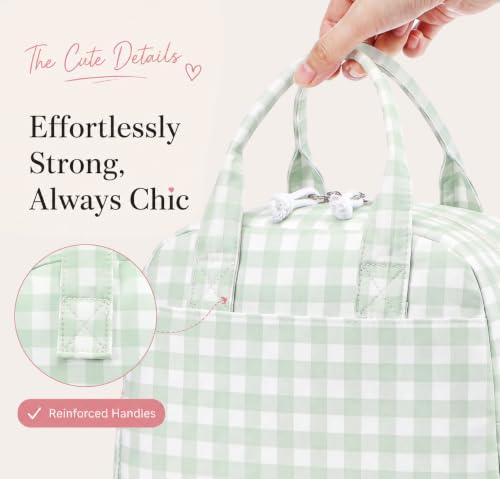 Image of LOVELYWIND Lunch Box for Women Cute Lunch Bags for Women Lunch Tote Bags Reusable Insulated Lunch Box Large Capacity Reusable Insulated Cooler for Work or Travel Gifts or Beach
