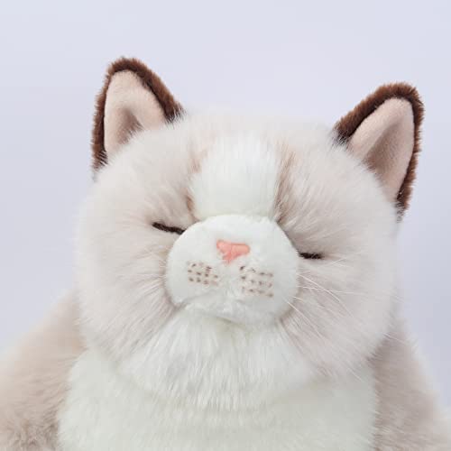Image of CU-MATE 20 inch Length Adorable Stuffed Animals Cat -Handmade Plush Soft Cat -Present Gift for Boys /Girls (Grey Ragdoll Cat)
