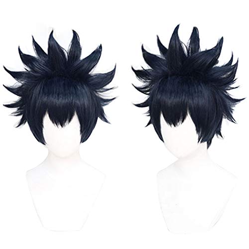 呪術廻戦 コスプレ ウィッグ 伏黒 めぐみ コスチューム ウィッグネット付き cosplay wig かつら ハロウィン イベント クリスマス 仮装用 変装用 虎杖 悠仁 伏黒 めぐみ 狗巻棘 釘崎 野ばら 五条悟 (伏黒 めぐみ)