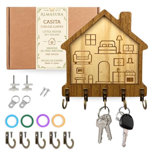 ALMASURA Colgador llaves pared decorativo