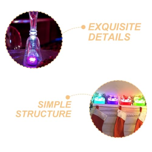 Luces sumergibles LED impermeables RGB con control remoto para estanques y jarrones, paquete de 8 4