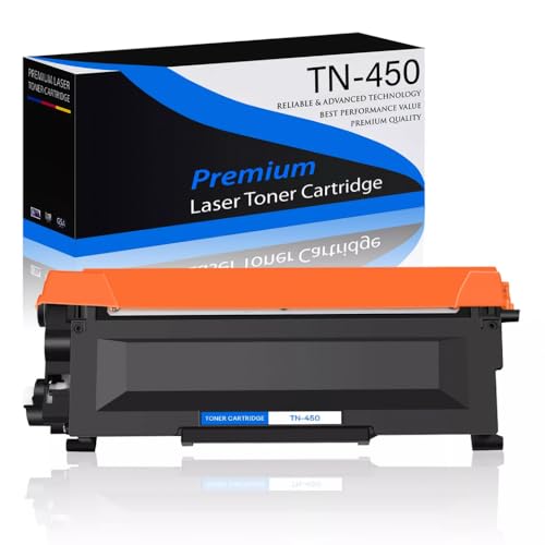 MRHZKE Black Toner Cartridge TN450 For HL 2270DW HL 2280DW HL 2230 HL 2240 Laser Printers 1 Pack