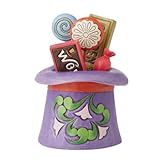 Enesco Willy Wonka and The Chocolate Factory by Jim Shore Hat and Candy Bar Miniature Figurine, 3.625 Inch, Multicolor