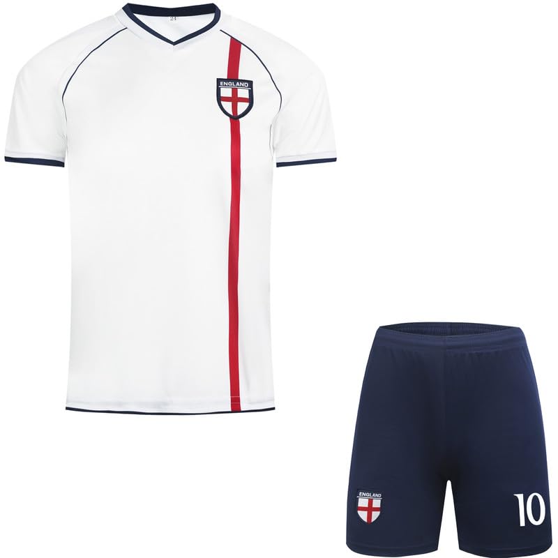 Maillot de Football Enfant Bellingham #10 Angleterre avec Shorts Chaussettes