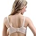 COOSHCO Women's Sleeping Nursing Maternity Bra Push up Wirefree Breastfeeding Bra 3-Pack Beige M