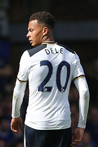 Signed Black Soccer Deli Alli Tottenham Hotspur Spurs England Autographed Photo Photographed Picture Frame A4 12x8 Football Gift