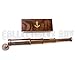 Vintage Copper Finish Telescope with Wooden Box Marine Gift London 1917