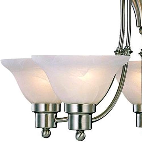 Hardware House 544452 54-4452 Bristol 5 Light Chandelier, 24"x15", Satin Nickel - Thumbnail 3