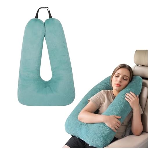Kids Neck Pillow for Travel Provides Double Support to The Head and Neck in Any Sleeping Position on Flights, Car, and at Home, Comfortable Airplane Travel Pillow