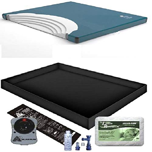 US 95% WAVELESS WATERBED Mattress/Liner/Heater/Pad/Fill Drain/Conditioner KIT (California King 72x84 1US5000B1)
