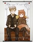 Anime Spice and Wolf Home Decor Wall Scroll Poster Fabric Painting Janpan Art Cosplay Horo 23.6 x 35.4 Inches-118[A]