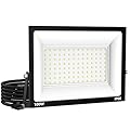 Zelvia LED Flood Light Outdoor for Yard Garage Stadium,100W 9000lm Super Bright LED Work Light with Plug,6500K Daylight White Floodlight,IP66 Waterproof Security Floodlights for Gardens Pats