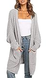 [Botschaft des Designers:] Die lange Strickjacke zeichnet sich durch das unifarbene + lockere Designkonzept aus. Sie können diese Strickjacke drinnen als Schal verwenden oder diese Strickjacke im Freien verwenden. Sie müssen nur einen Kaschmirschal und eine Jeans kombinieren, was sehr leicht und bequem!