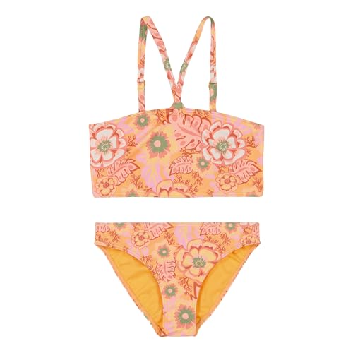 Image of Roxy Girls' Two-piece Bikini Swimsuit Set, UPF 50+ Sun Protection, Quick-Dry Bathing Suit