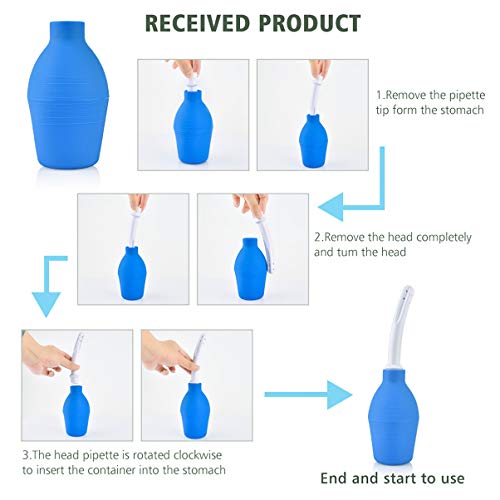 ARTIBETTER Limpador Anal Enema Bulbo Limpador Vaginal de Silicone para Homens E Mulheres 310Ml